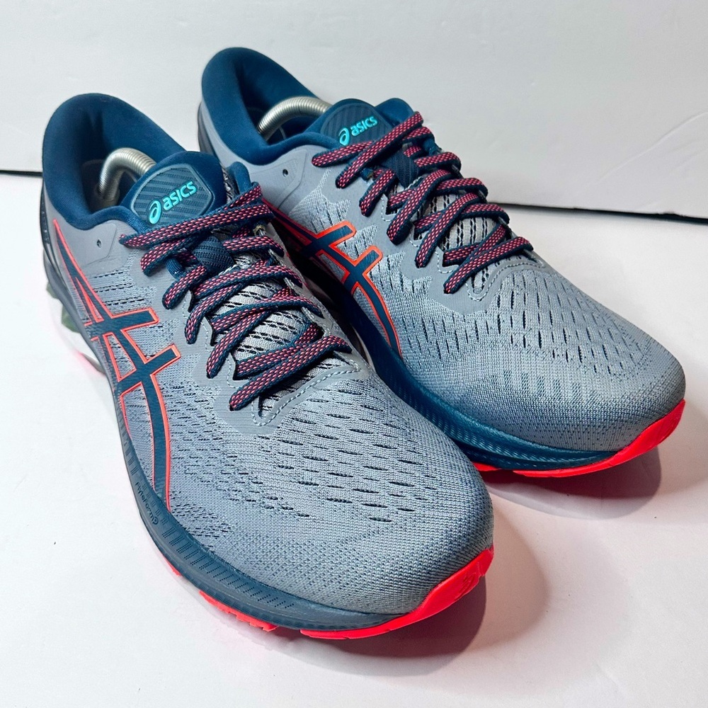 ASICS Men's Athletic Shoes - Gray and Red